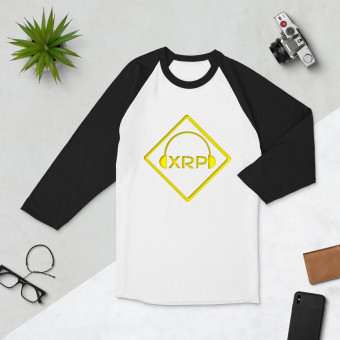 XRP Logo Unisex 3/4 sleeve raglan shirt